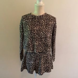 Leopard print Victoria’s Secret lounge wear.